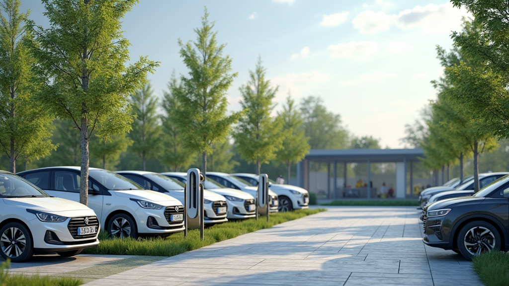 Installation de plusieurs bornes de recharge dans un parc automobile d