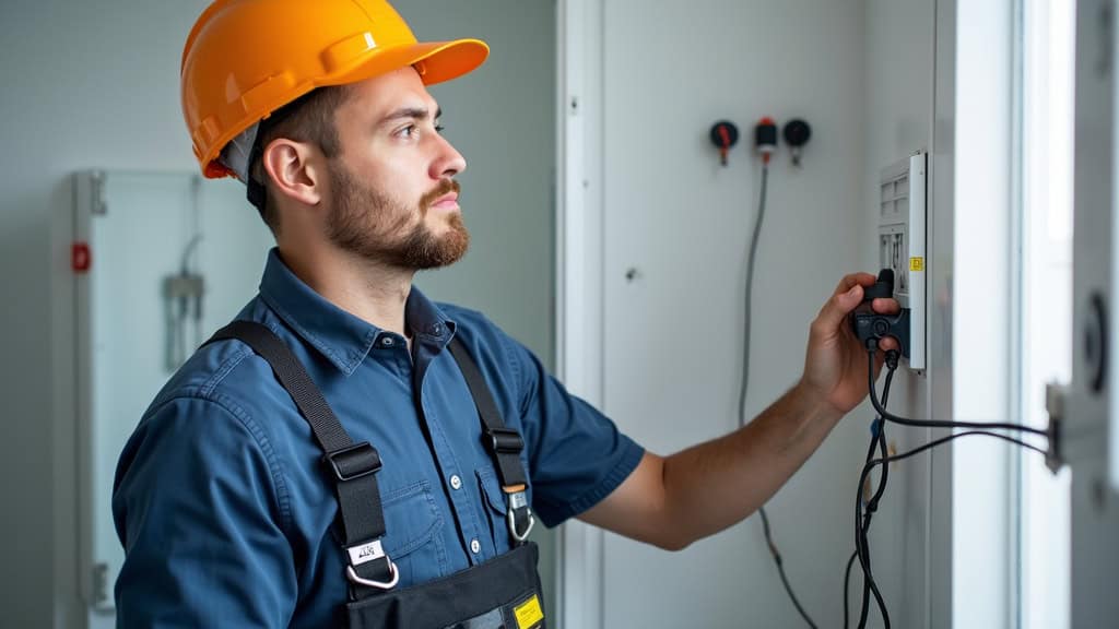 Intervention de maintenance sur une borne électrique à Jatxou