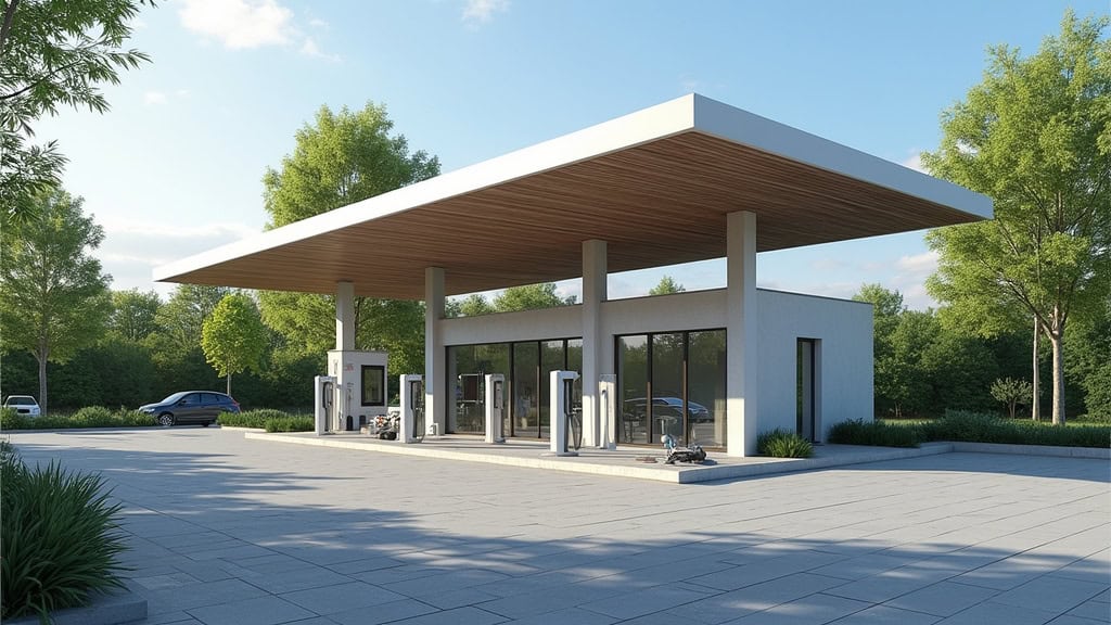 Station de recharge publique à proximité de Saugnac-et-Cambran