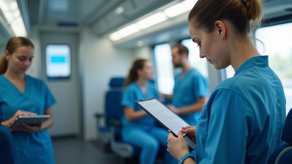 Technicien APBORNE en train d