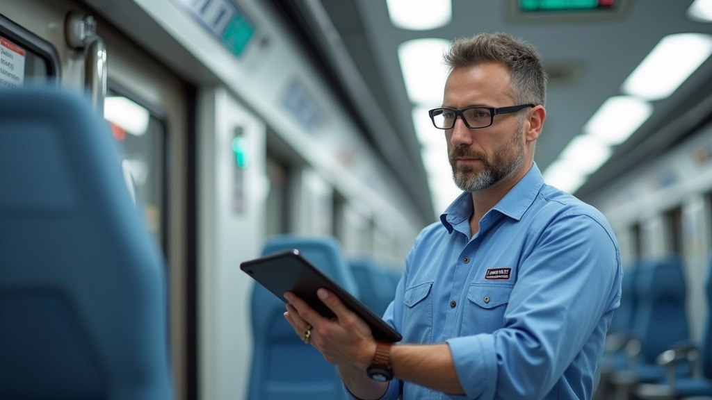 Technicien certifié IRVE en train d