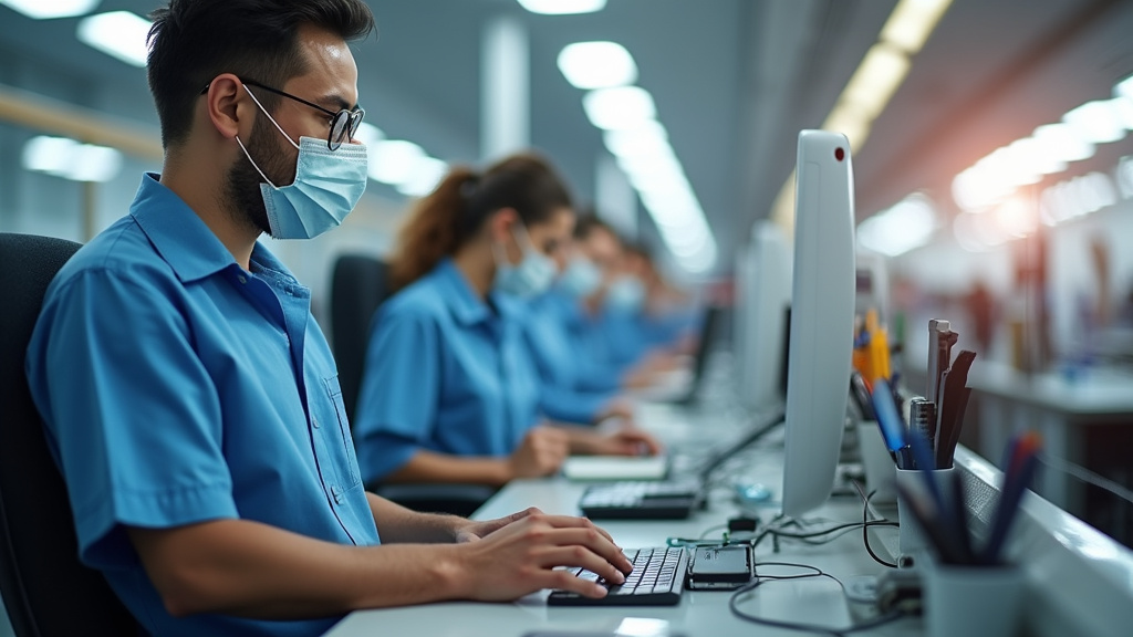 Technicien certifié IRVE en train d