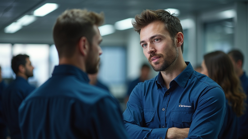Technicien de CV Maintenance en train d