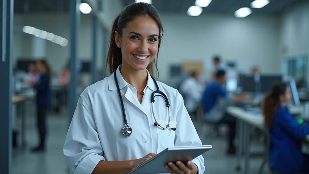 Technicien effectuant l