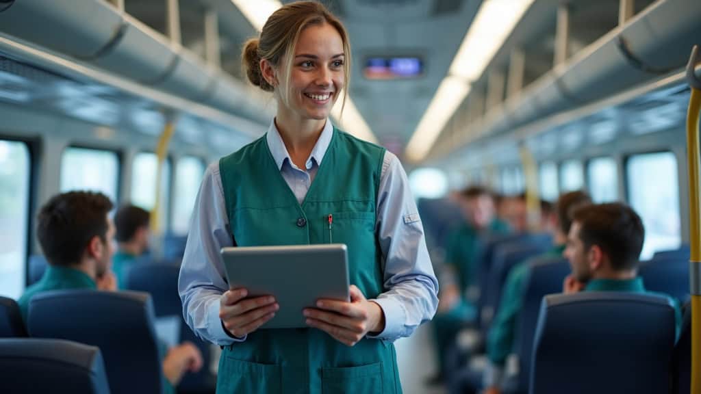 Technicien en train d