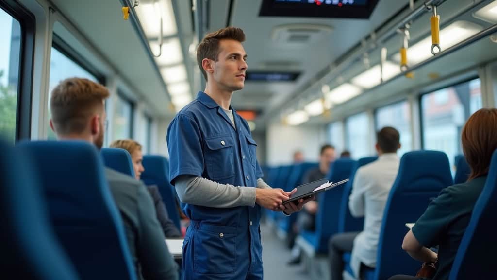 Technicien en train d