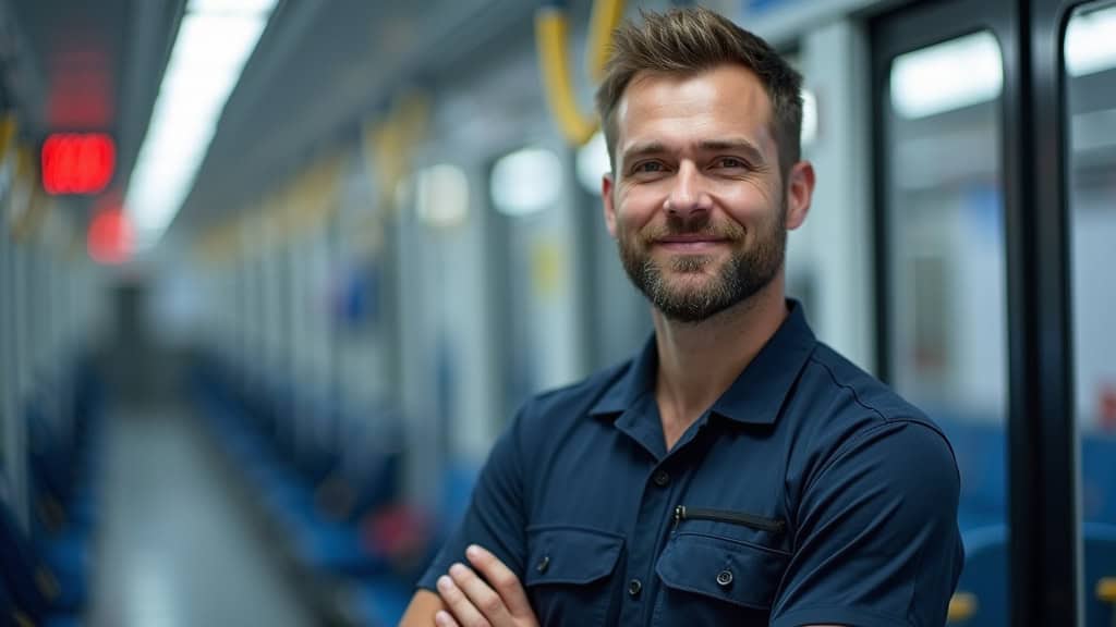 Technicien en train d