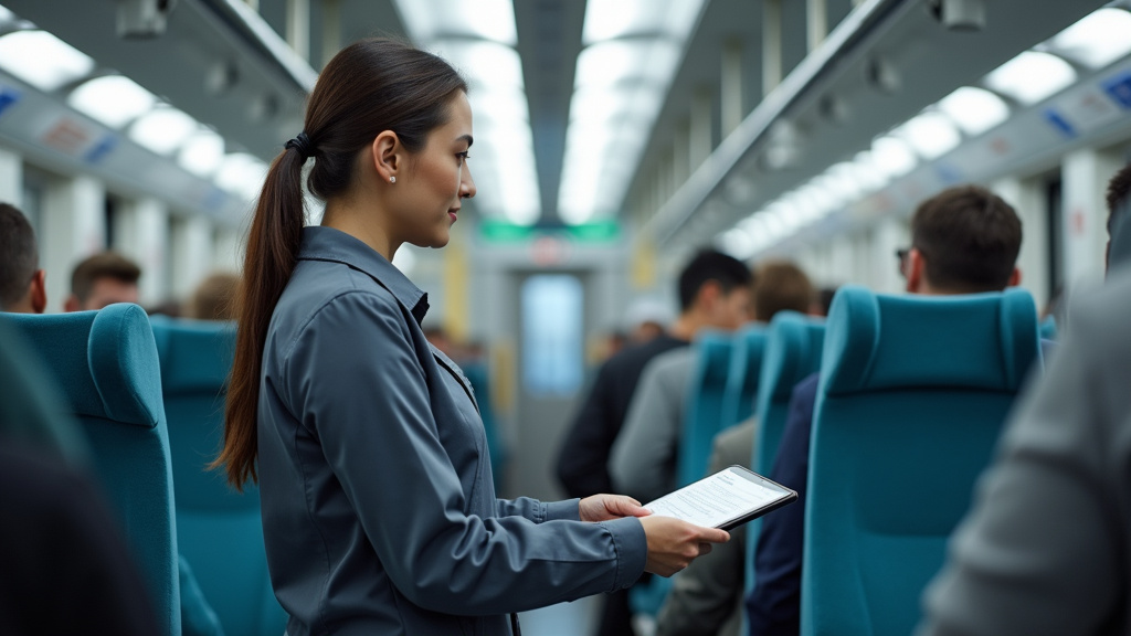 Technicien en train d