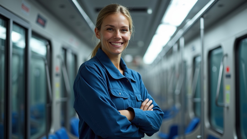 Technicien en train d