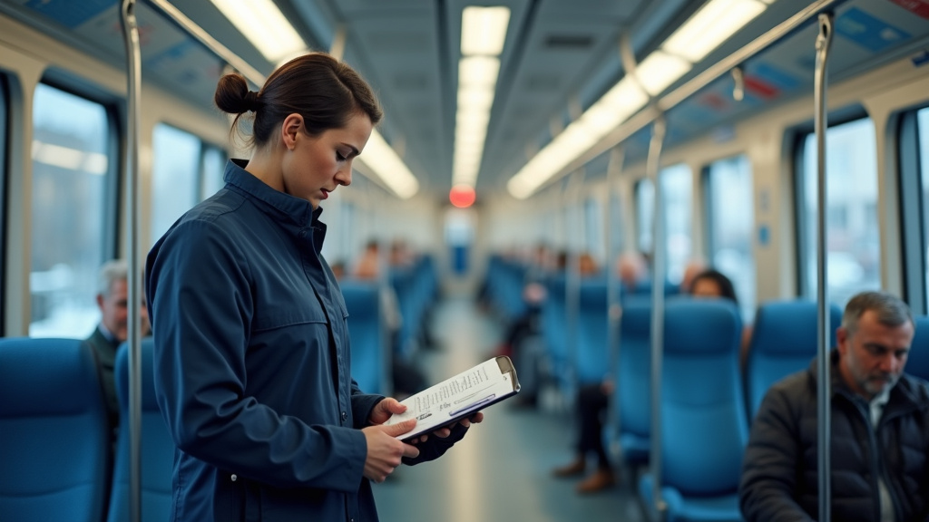 Technicien en train d