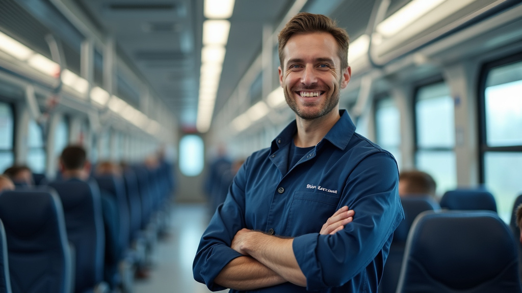 Technicien en train d