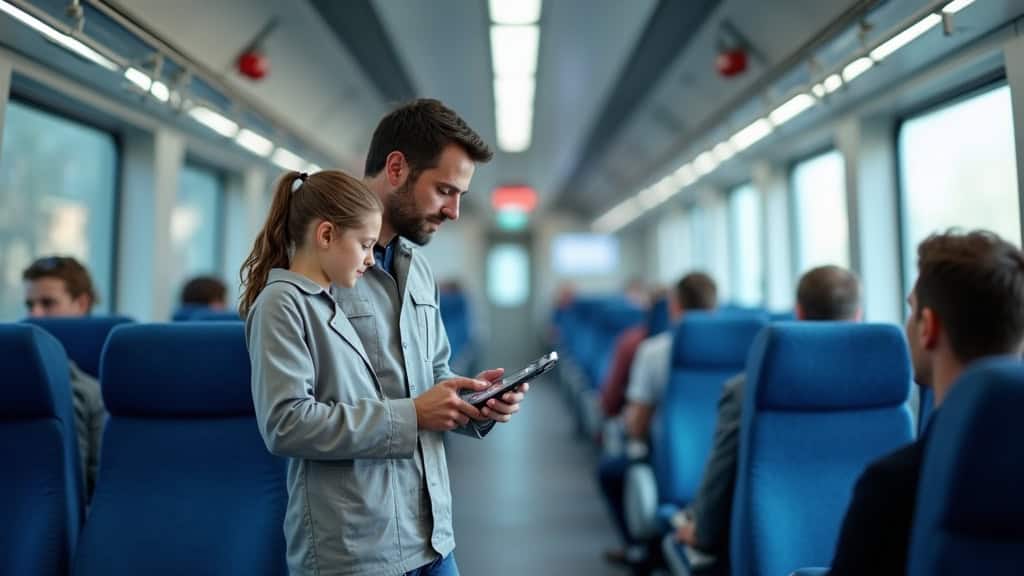 Technicien IRVE en train d