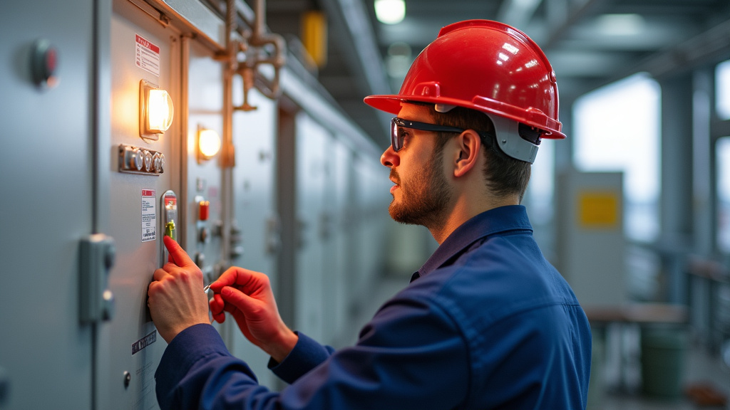 Technicien R-ELEC 77 en intervention à Vaux-le-Pénil pour l