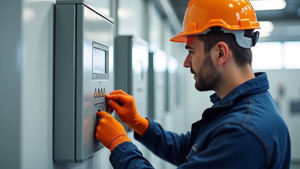 Un installateur IRVE effectue une visite technique pour une borne électrique à Ambon