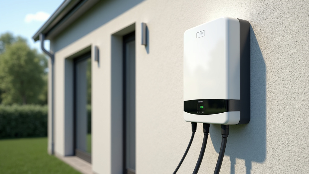 Borne de recharge connectée à un système photovoltaïque sur une maison à Vald