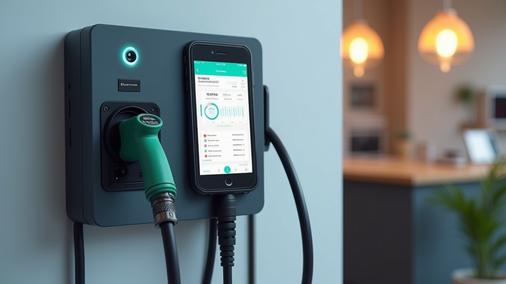 Borne de recharge connectée en fonctionnement à Port-de-Lanne avec affichage des données de consommation