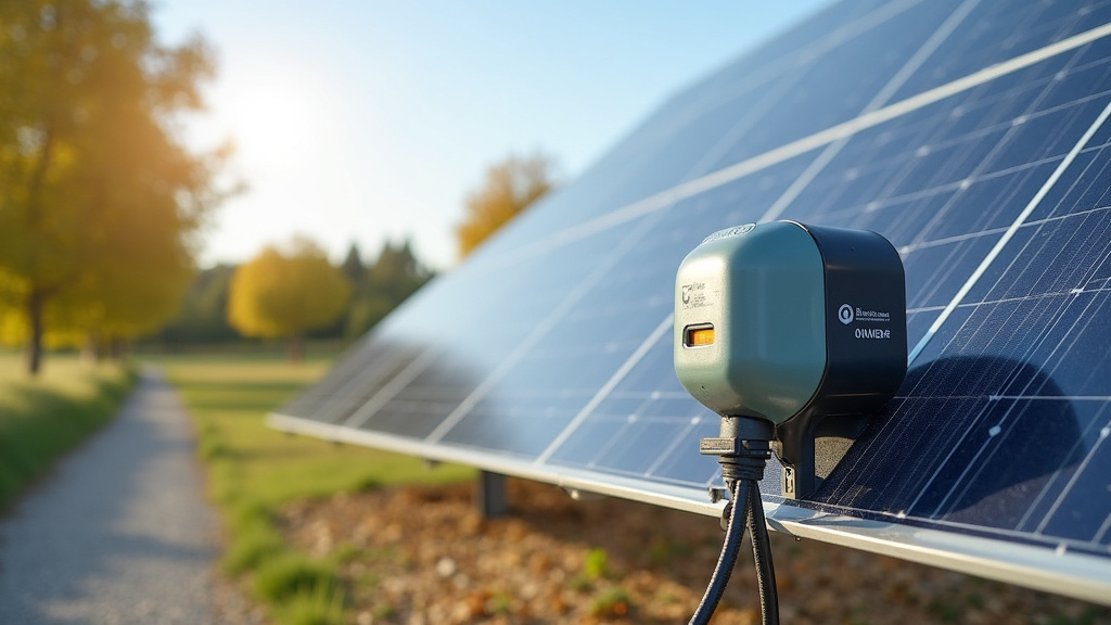 Borne de recharge couplée à des panneaux solaires à Daix