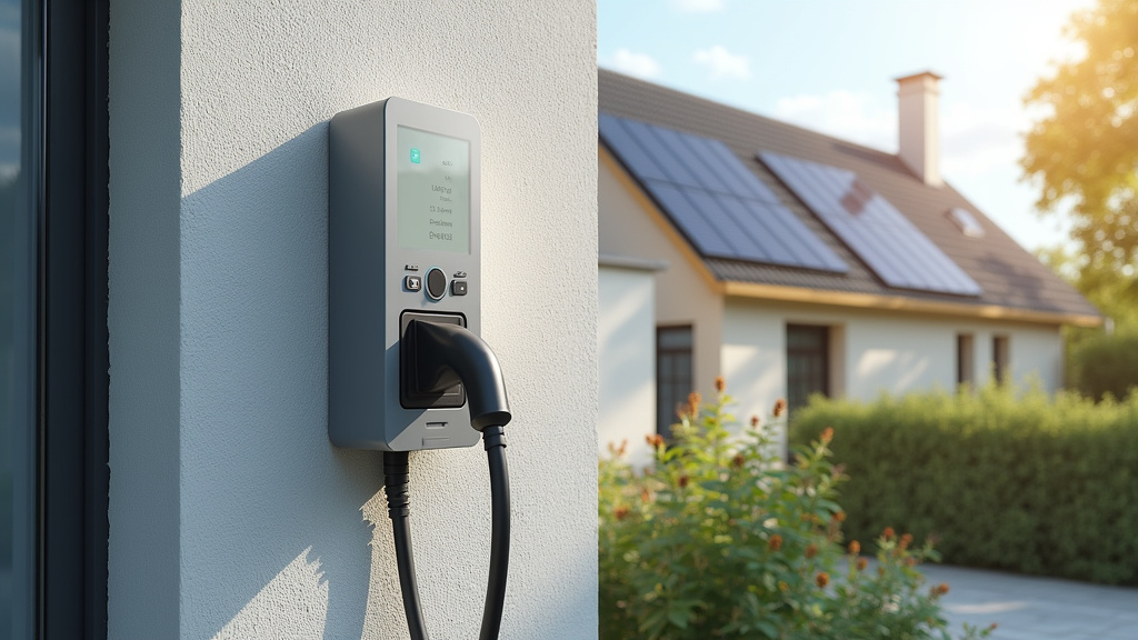 Borne de recharge électrique connectée à un système photovoltaïque à Izel-lès-Équerchin