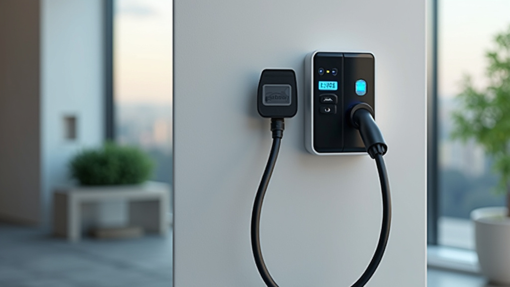 Borne de recharge électrique connectée installée à l