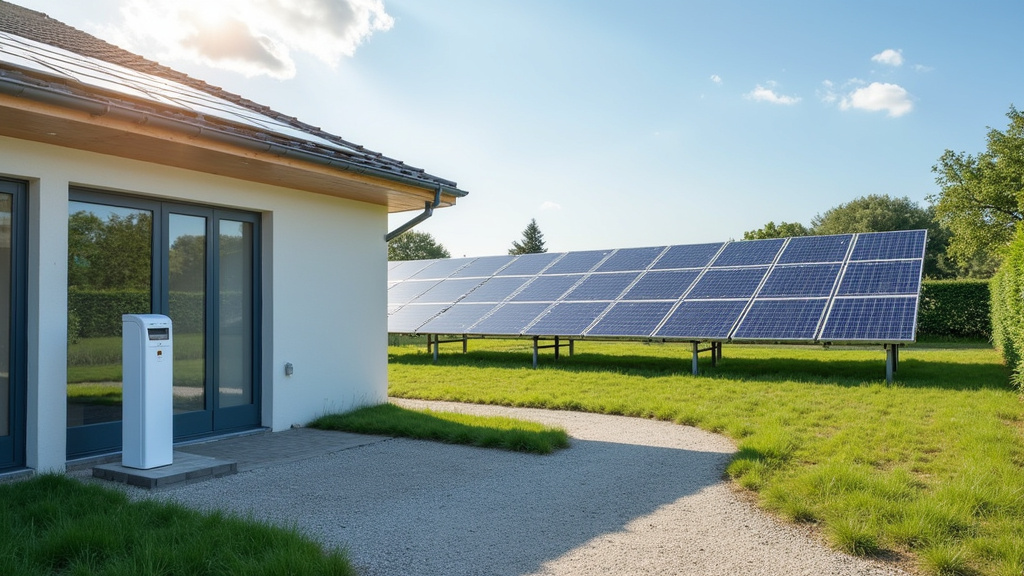 Borne de recharge électrique couplée à des panneaux photovoltaïques à Chermignac