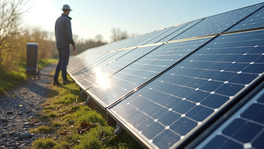 Borne de recharge électrique couplée à des panneaux solaires à Aumale