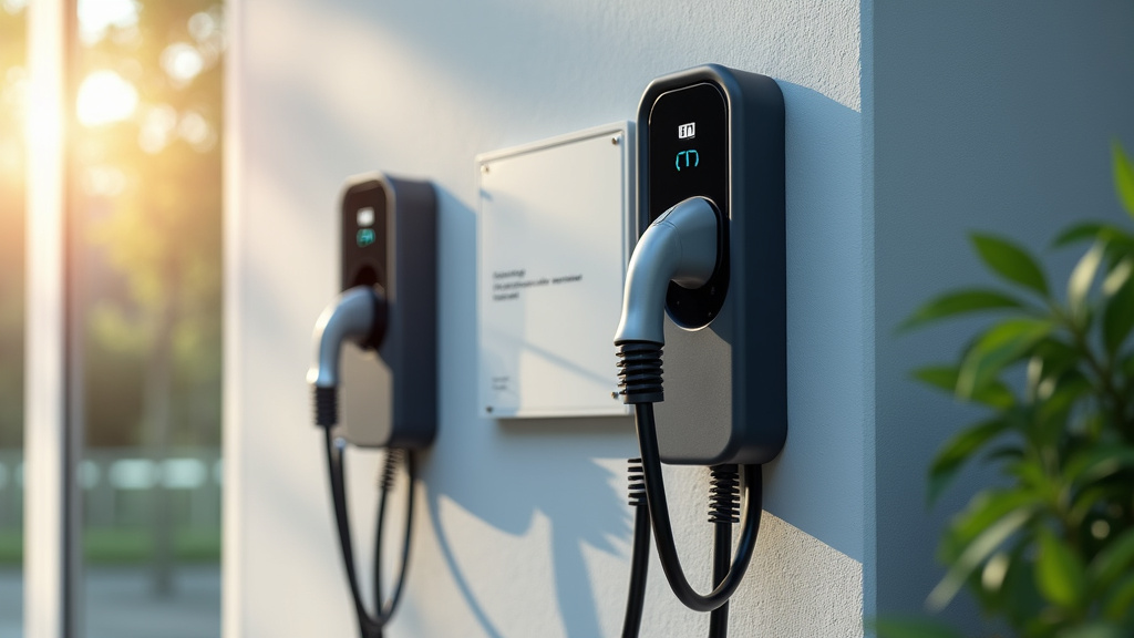 Borne de recharge électrique installée à l