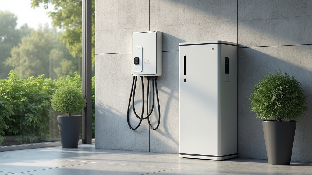 Borne de recharge électrique installée à l