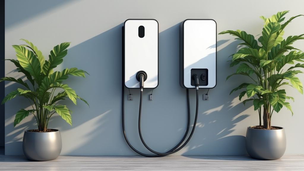 Borne de recharge électrique installée à l