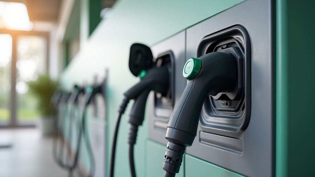 Borne de recharge électrique installée à l