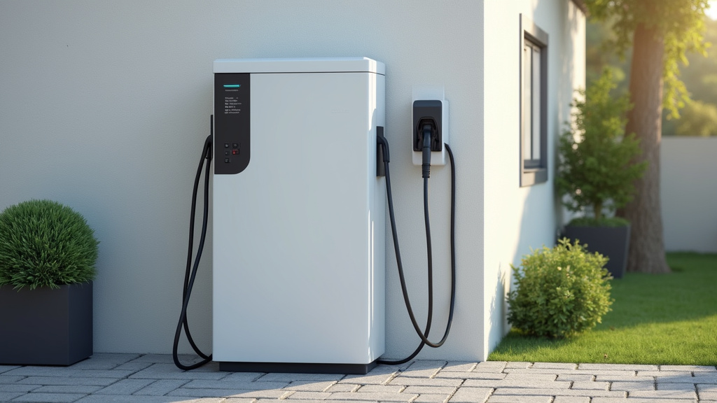 Borne de recharge électrique installée à l