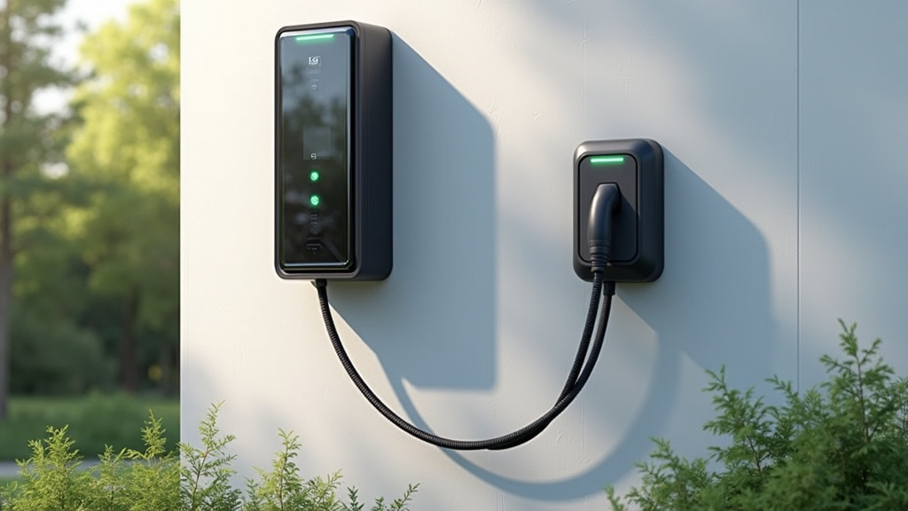 Borne de recharge électrique installée à l