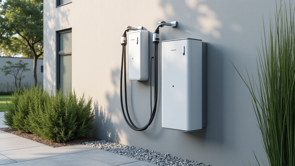 Borne de recharge électrique installée à l