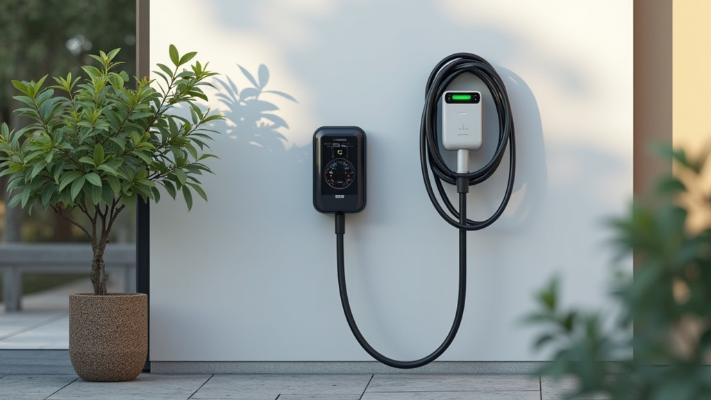 Borne de recharge électrique installée à l