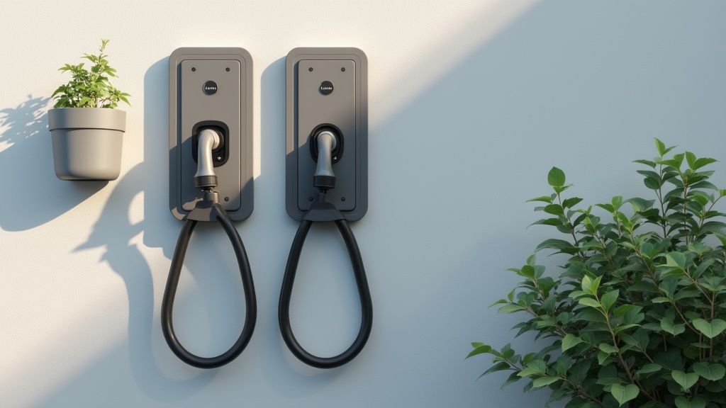 Borne de recharge électrique installée à l