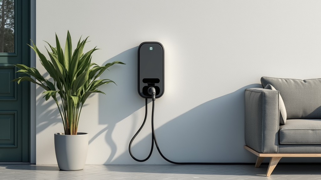 Borne de recharge électrique installée à l