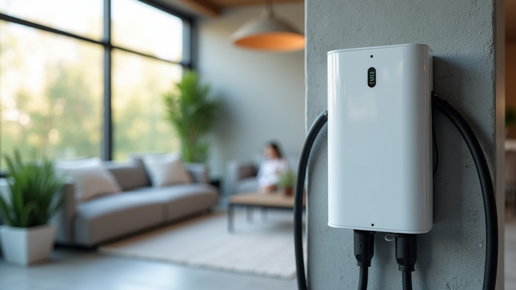 Borne de recharge électrique installée à l