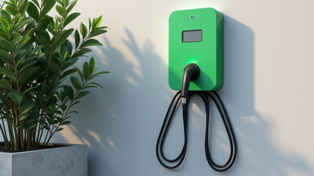 Borne de recharge électrique installée à l