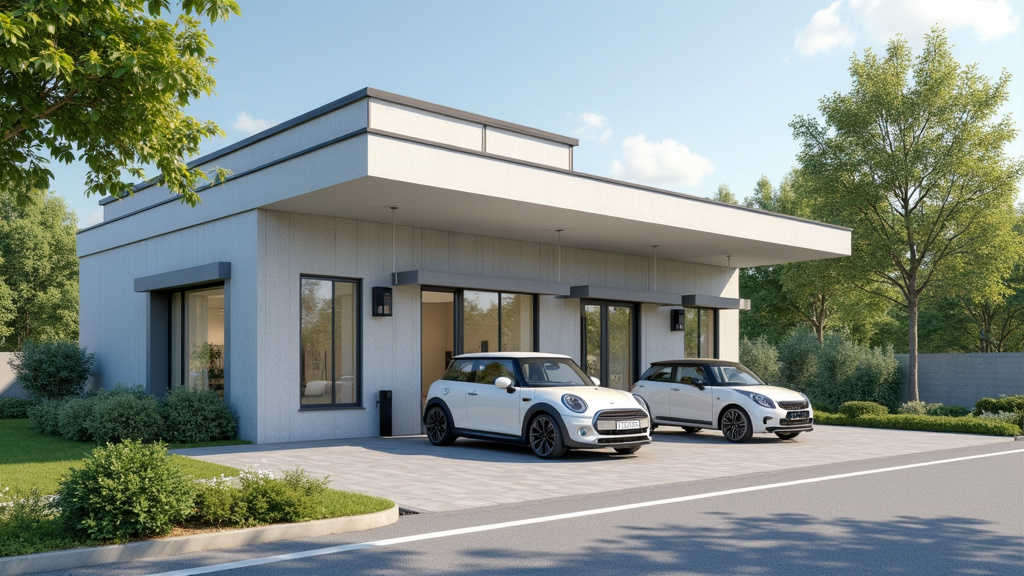 Borne de recharge électrique installée à Sainte-Anne-d