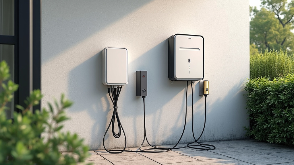 Borne de recharge électrique installée chez un particulier à Commer