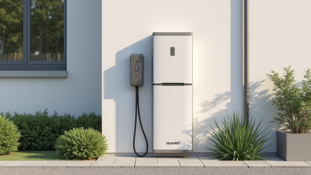 Borne de recharge électrique installée dans une copropriété à Réalville