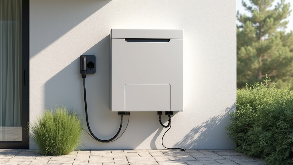 Borne de recharge électrique installée dans une copropriété à Romagné