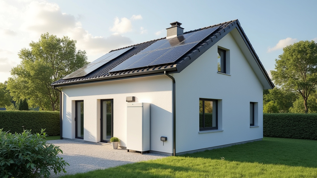 Borne de recharge électrique installée devant une maison à Saint-Sauvant