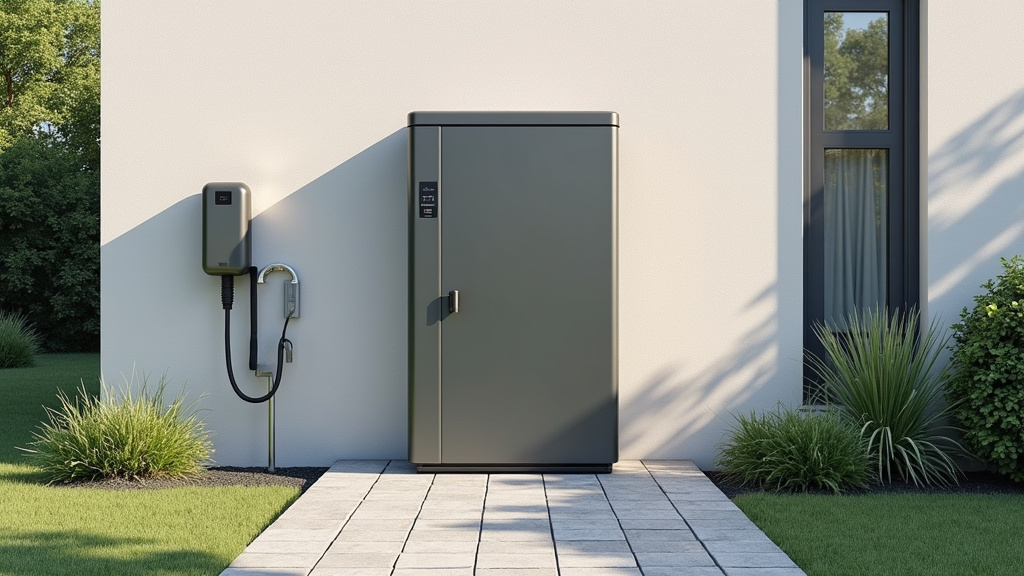 Borne de recharge électrique installée en extérieur à Saint-Folquin
