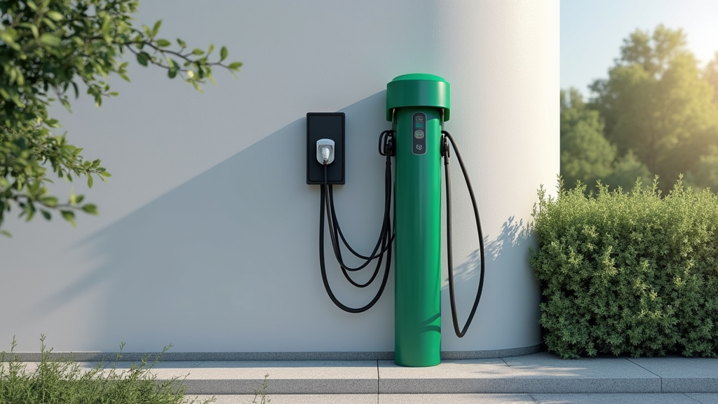 Borne de recharge électrique installée et fonctionnelle à Langonnet