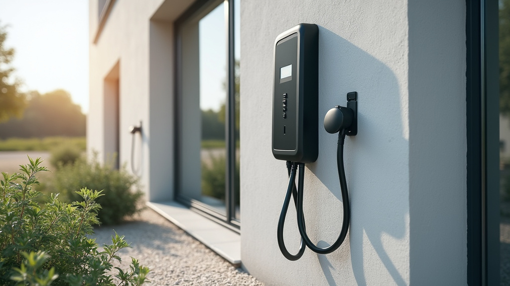 Borne de recharge électrique installée et fonctionnelle à Penchard