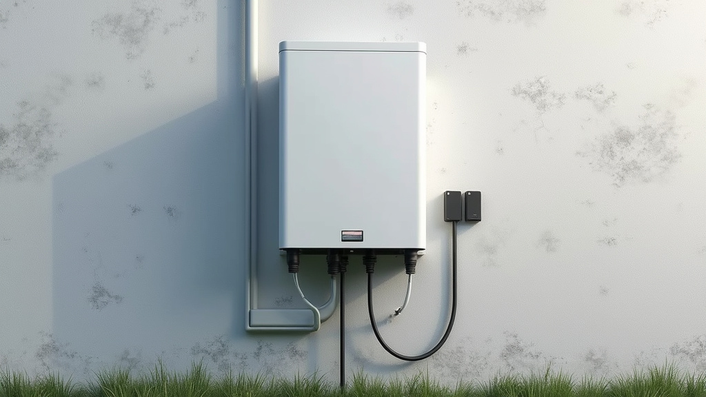 Borne de recharge électrique installée sur un mur extérieur à Hérimoncourt