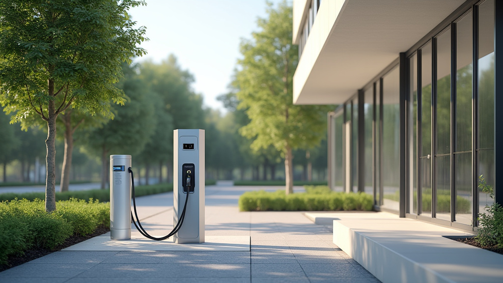 Borne de recharge électrique publique à proximité de Le Bas Ségala