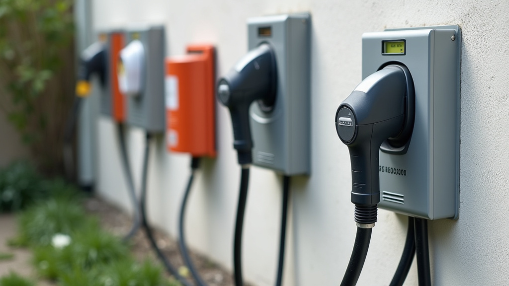 Borne de recharge électrique publique installée devant la salle des fêtes de Mercy-le-Bas, avec deux connecteurs Type 2 et domestique