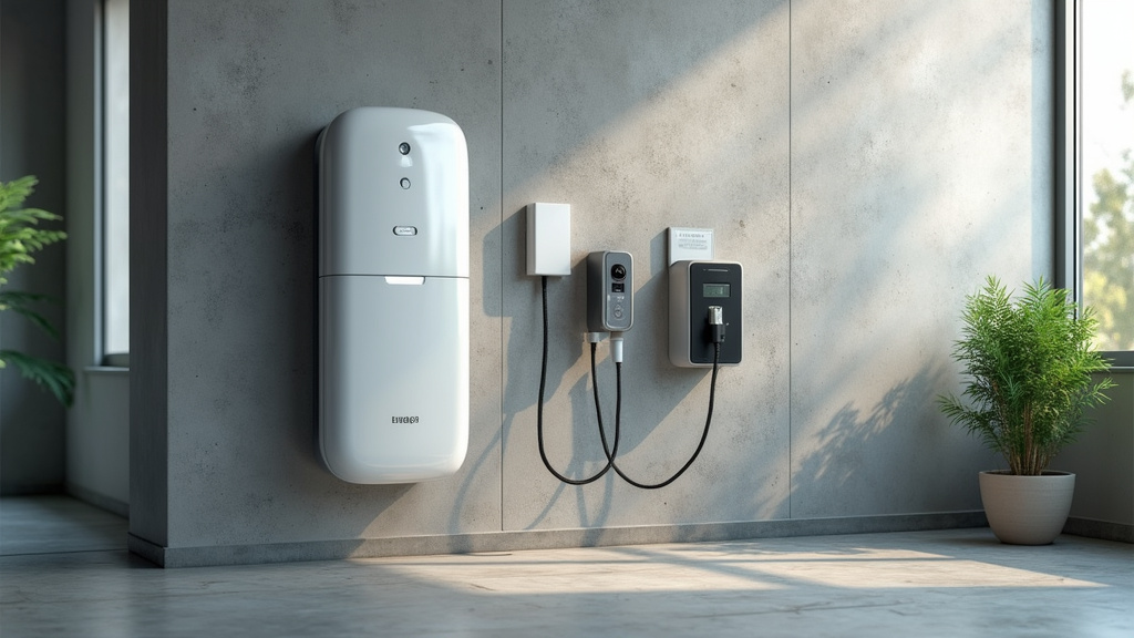 Borne de recharge installée à l