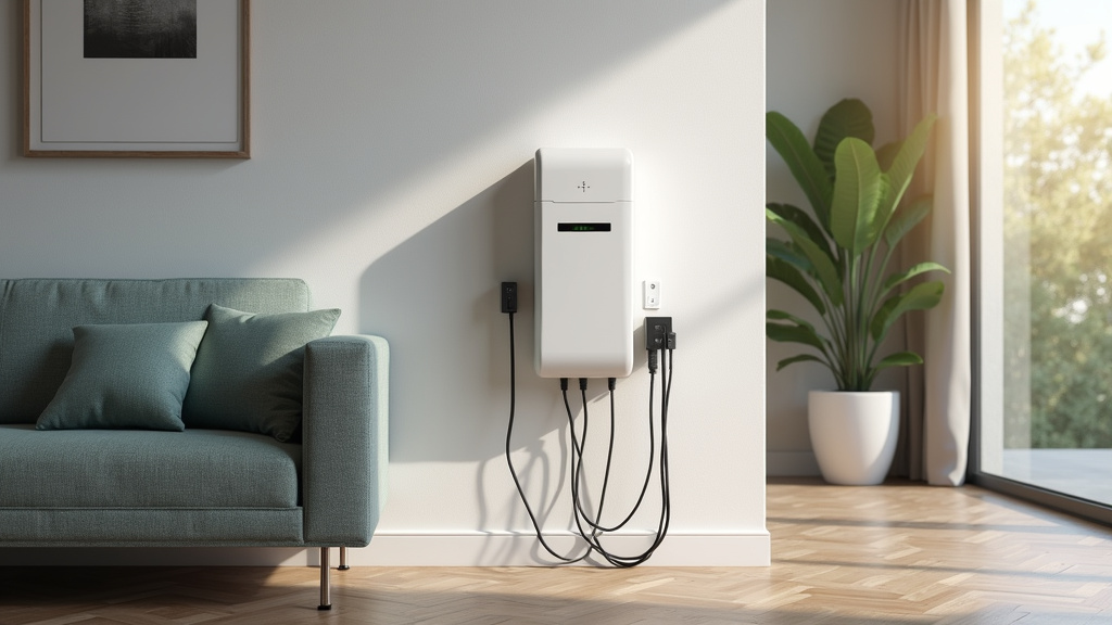 Borne de recharge installée à l